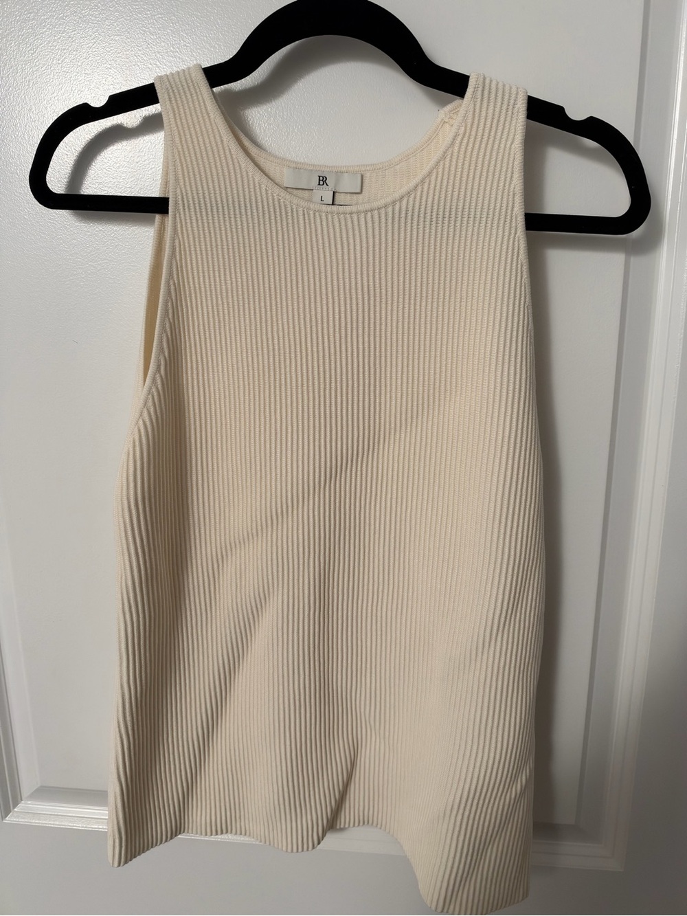 Banana Republic Cream Ribbed Tank Top